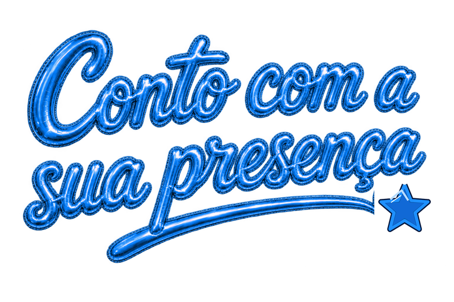 Conto com a sua presença!